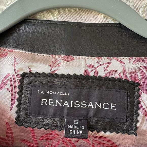 Renaissance Women's Black Leather Jacket - Picture 3 of 8